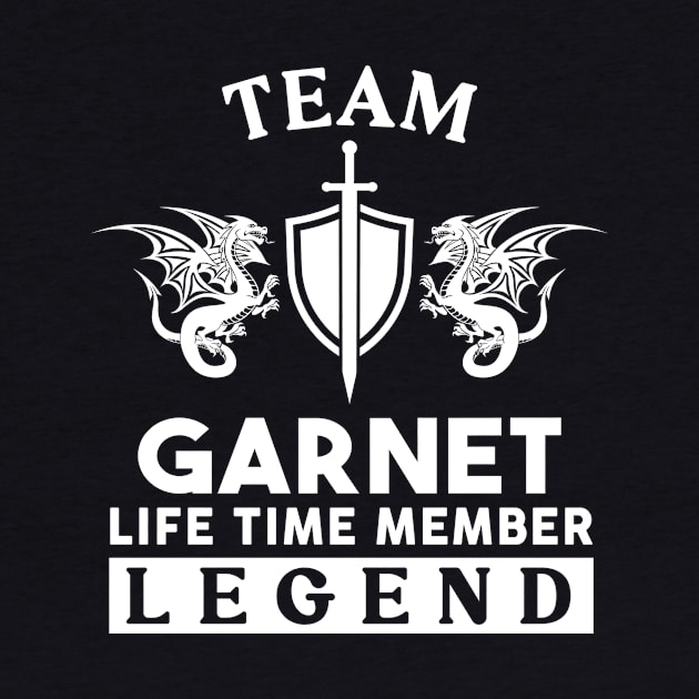 Garnet Name T Shirt - Garnet Life Time Member Legend Gift Item Tee by unendurableslemp118